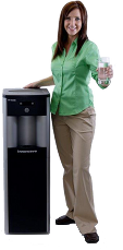 Woman by Water Cooler