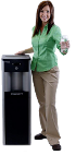 Woman by Water Cooler